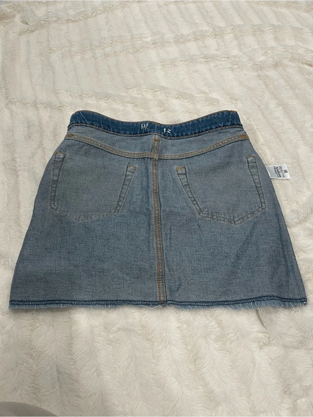 GAP Blue Distressed Denim Girls Mini Skirt